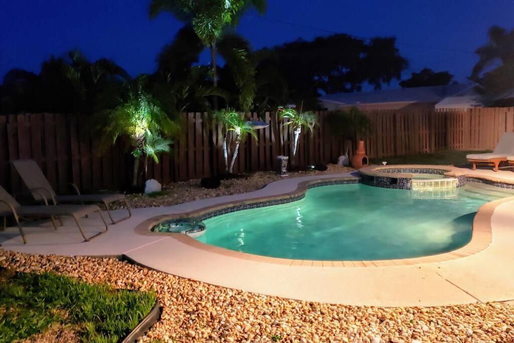 Paradise 4 Min To The Beach With Private Heated Pool Deerfield Beach Eksteriør bilde