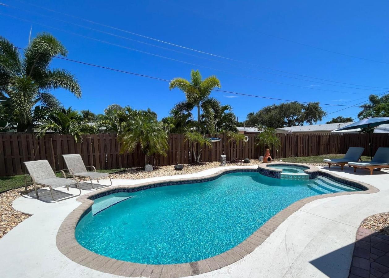 Paradise 4 Min To The Beach With Private Heated Pool Deerfield Beach Eksteriør bilde