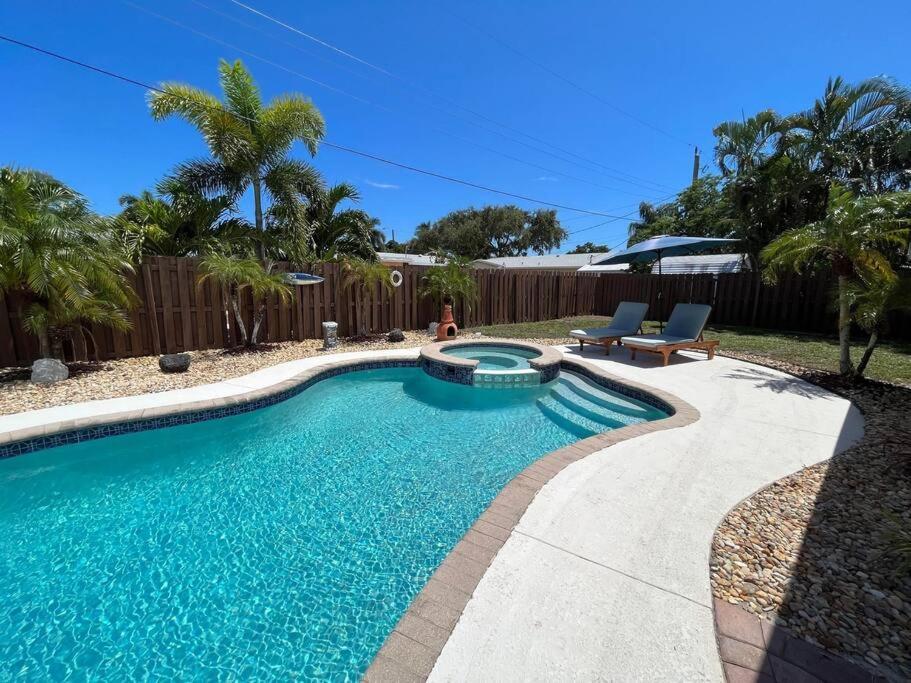 Paradise 4 Min To The Beach With Private Heated Pool Deerfield Beach Eksteriør bilde