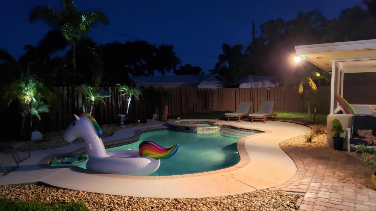 Paradise 4 Min To The Beach With Private Heated Pool Deerfield Beach Eksteriør bilde